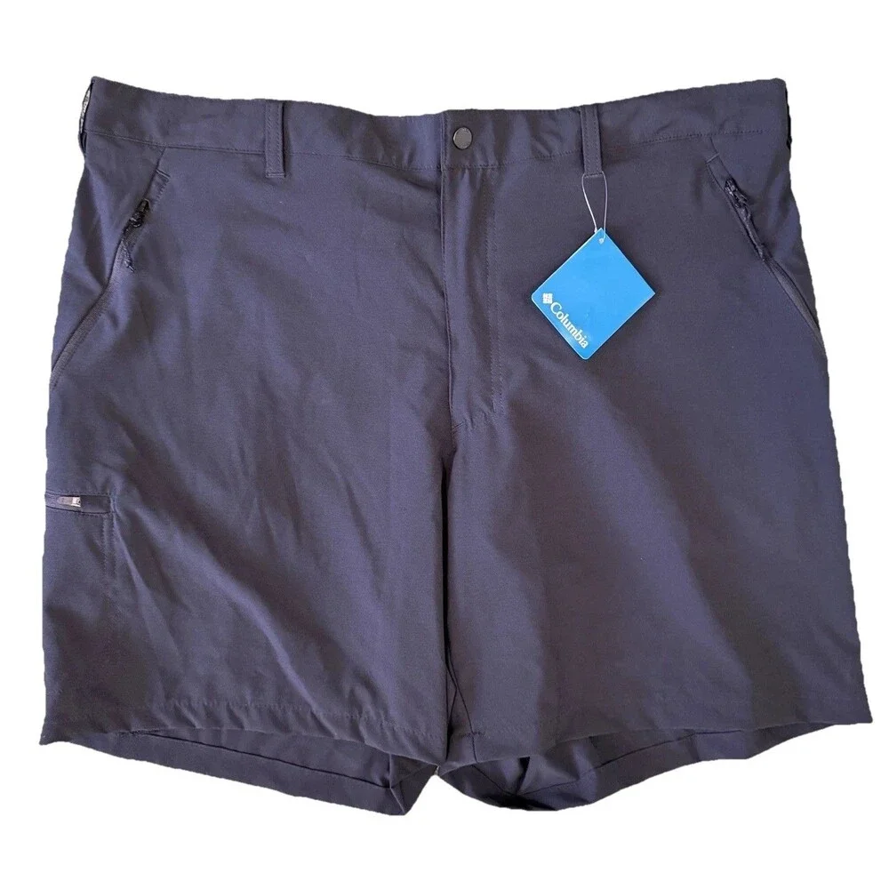 Columbia Omni-Shield Mens Navy Blue Shorts Size 42 Lightweight 7.5”‎ Inseam